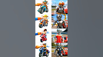 🐾PAW Patrol Rescue World Marshall, Rubble, Chase, Zuma, Rocky and Skye & Ryder #pawpatrol #shorts