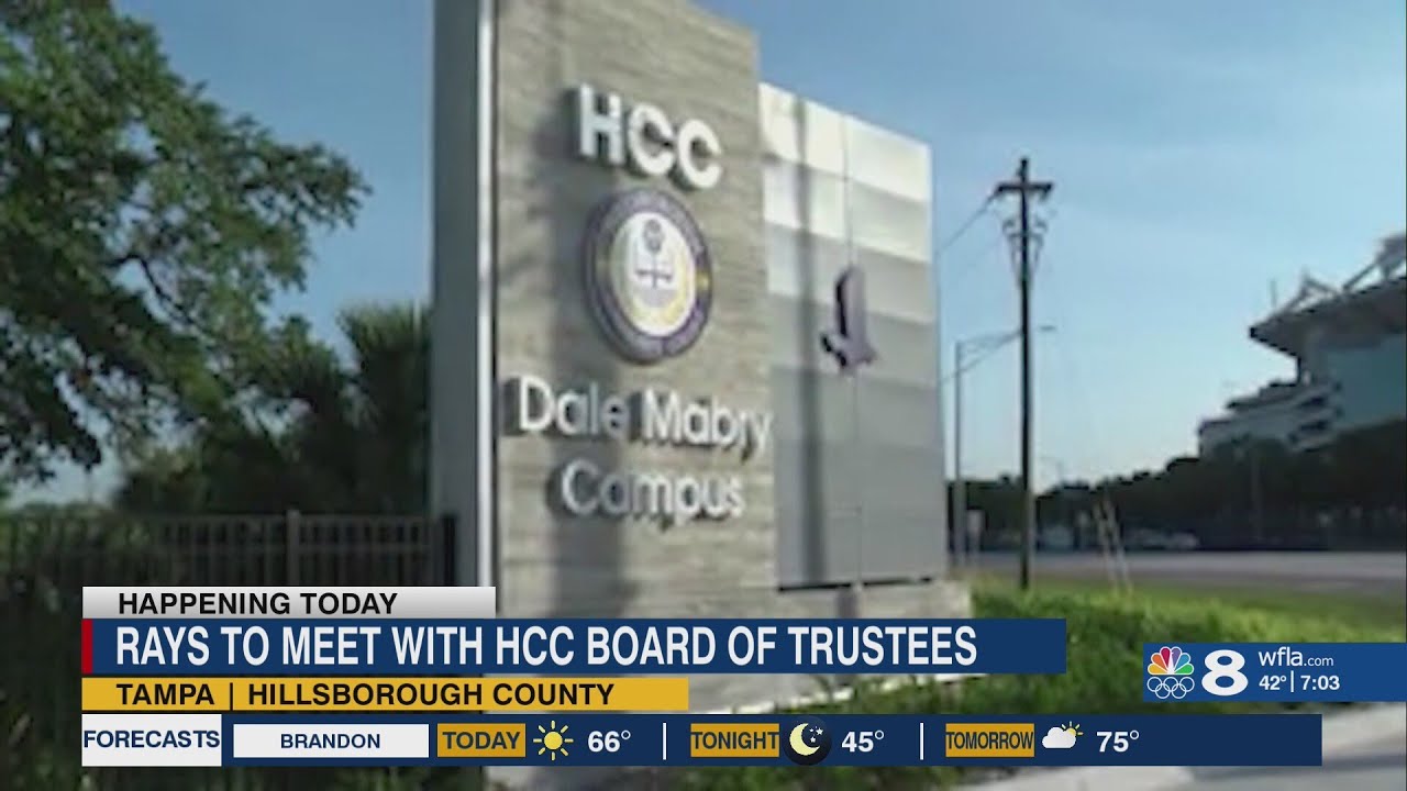 Rays to meet with HCC Board of Trustees about new stadium