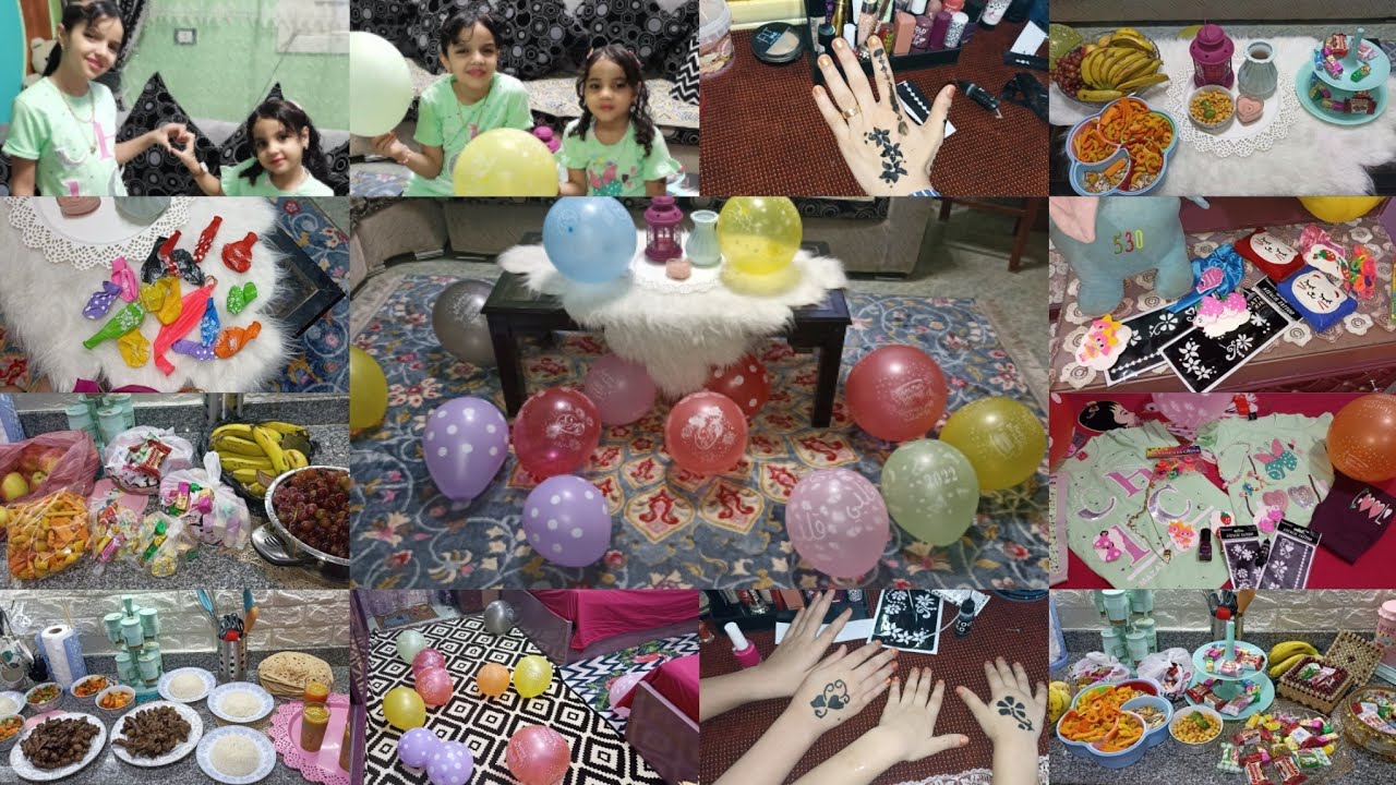 روتين يوم وقفة عرفات انا وبناتي الحلوين ملك ومكة 🎉دلعنا نفسنا في ليلة العيد 🥳 أجواء العيد في بيتي