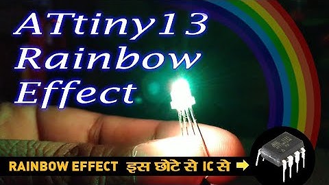 Attiny13 rainbow effect