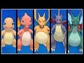 FULL CHARMANDER EVOLUTION TEAM! Shiny Charmander, Charmeleon, Charizard, Mega Charizard X and Y