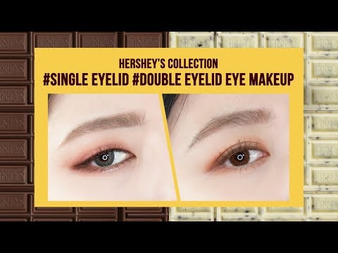 [ETUDE 에뛰드] Hershey’s Collection #Singleeyelid #Doubleeyelid Eye makeup
