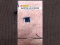 Easy Sweater Hole Repair at Home | Beginner Friendly 🪡💥 #shorts #sewing #crochet #repair