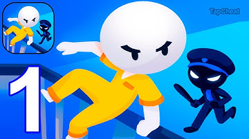 Prison Escape 3D - Gameplay walkthrough Part 1 Stickman Jailbreak Prison Escape Levels 1-17