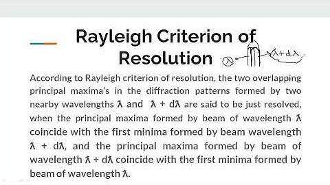 Rayleigh criteria of Resolution l Unit 3 l Wave Optics l Engineering Physics l AKTU