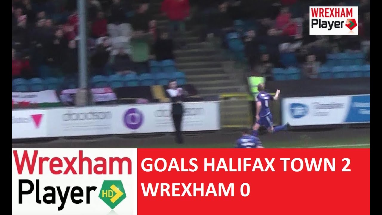 GOALS Halifax Town 2 Wrexham AFC 0