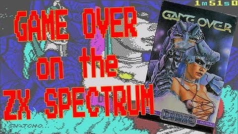 Game Over on the ZX Spectrum from Imagine/Dinamic (1987)
