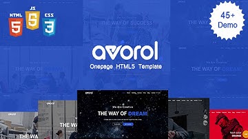Avorol - One Page Parallax | Themeforest Website Templates and Themes