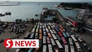 Millions of Indonesians brave mass traffic jams on journey home for Eid