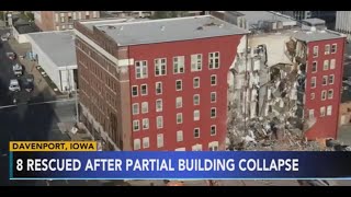 8th person rescued from partial building collapse in Iowa, no deaths reported
