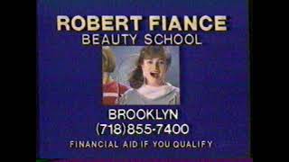 1986 Robert Fiance Beauty School "Mom, I made it!" New York Local TV Commercial