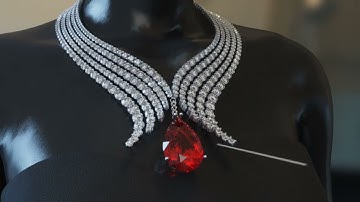 Quickly model gemstone necklace with Rhino JFR