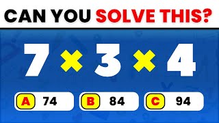 Only Math Geniuses Can Ace This Three-Number Multiplication Quiz! ✖️ screenshot 4