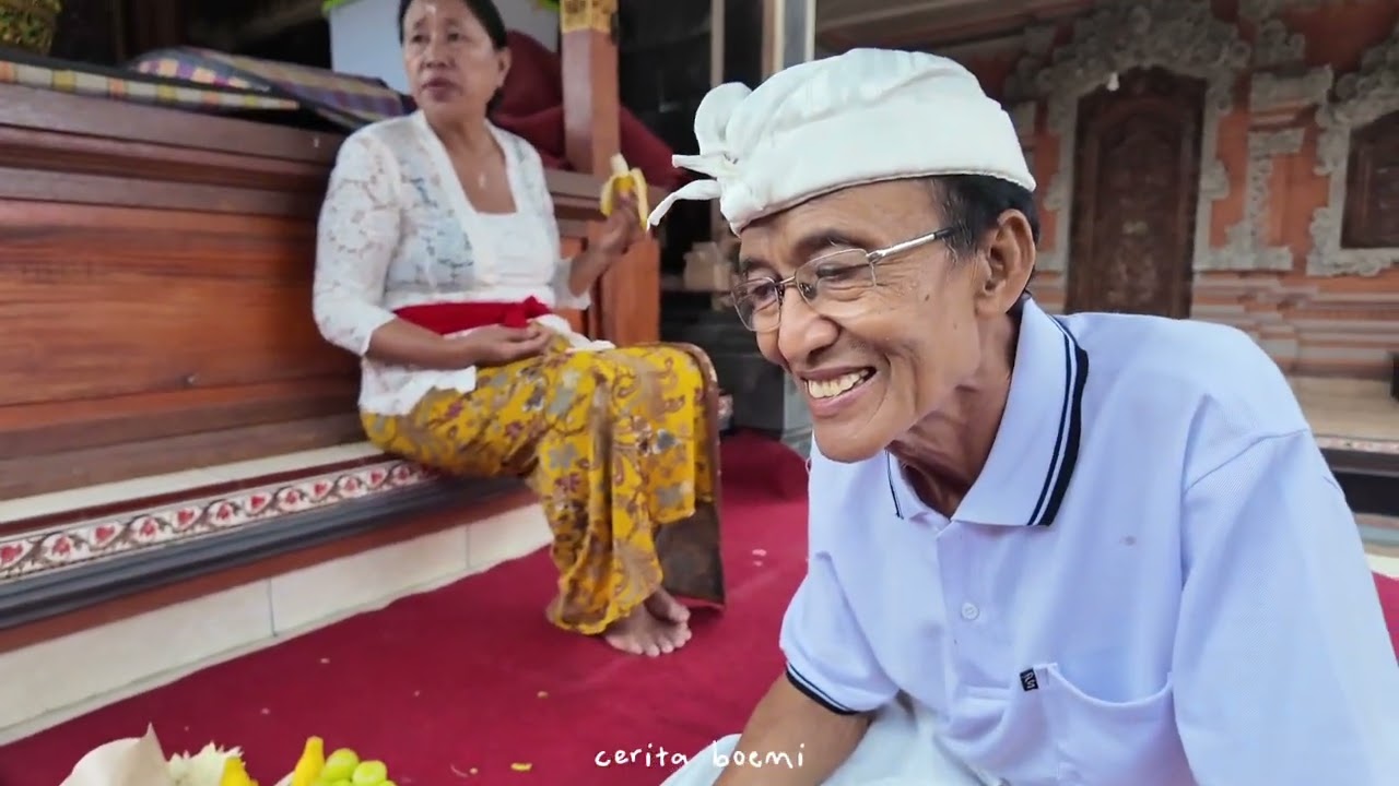 Hari raya Kuningan~ sembahyang di pura & merajan, nonton barong bangkung😍💭🌿