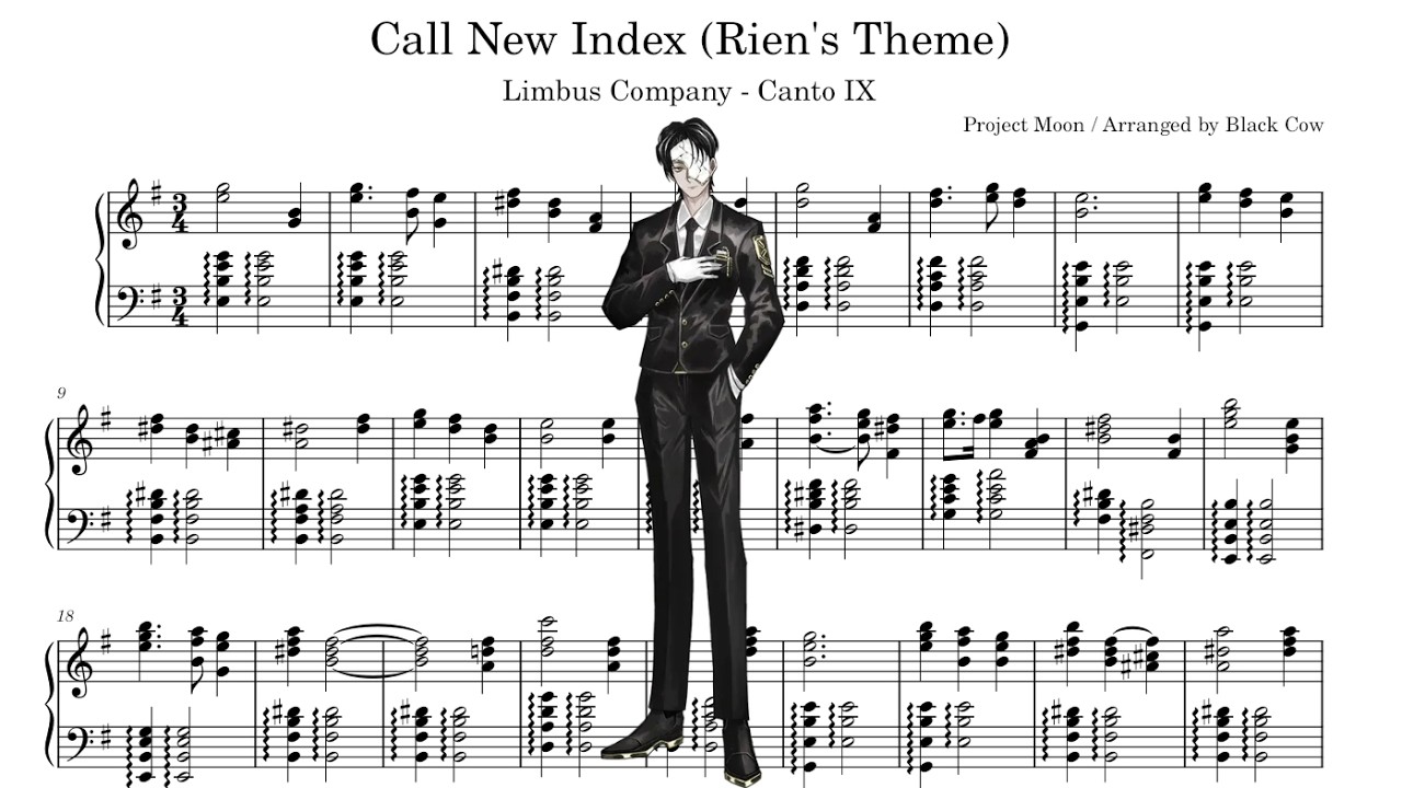 [Limbus Company] Call New Index - Rien's Theme (Piano Arrange & Sheet)