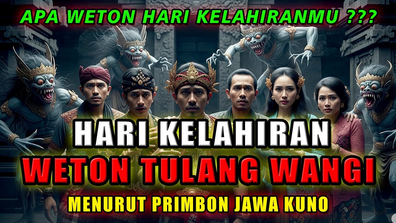 HARI KELAHIRAN WETON TULANG WANGI MENURUT PRIMBON JAWA KUNO ⁉️ #edukasibudaya #primbonjawa