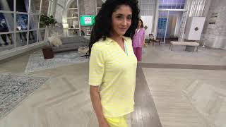 Cuddl Duds Smart Comfort Short Sleeve Tee & Comfort Pant on QVC