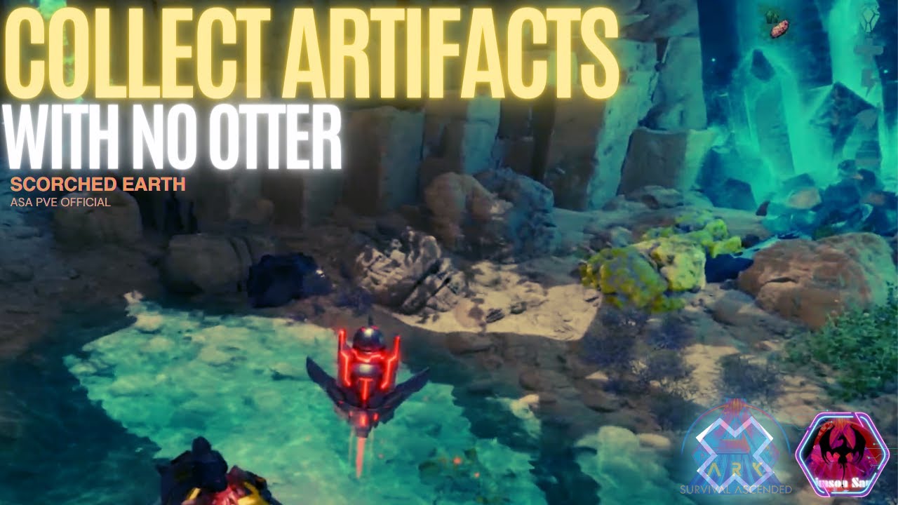 Collect Artifacts without Otters from Scorched Earth x Ark Survival