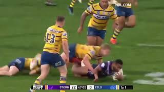Justin Olam fend off Mitchell Moses