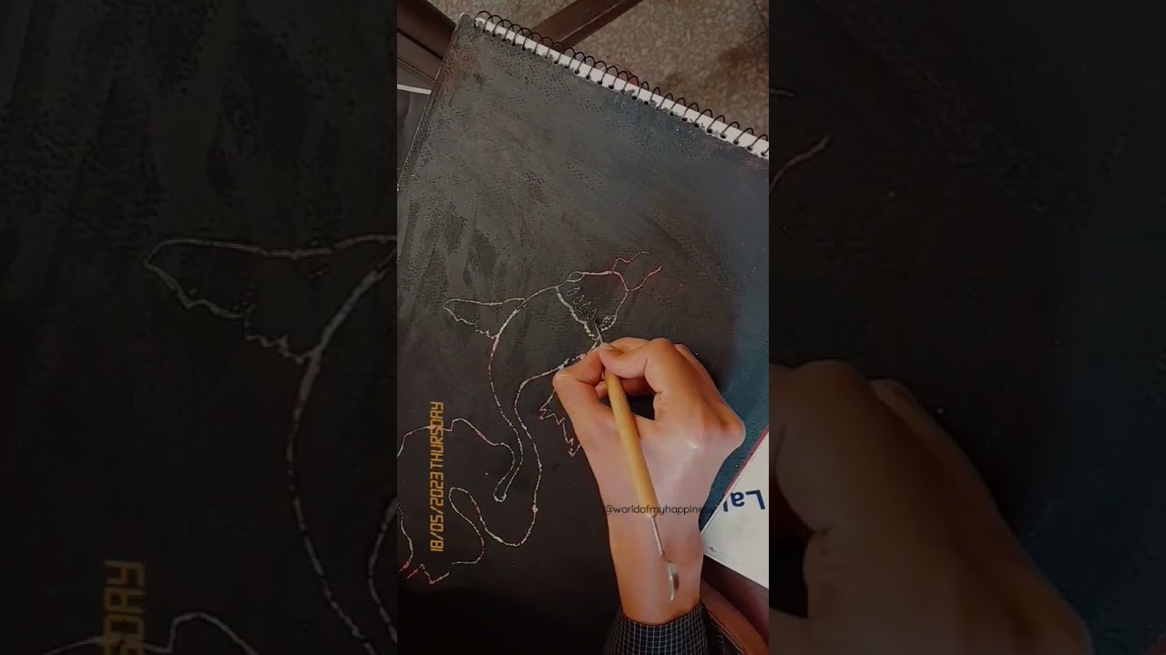 Fish Crayon Etching 🐟🖍 