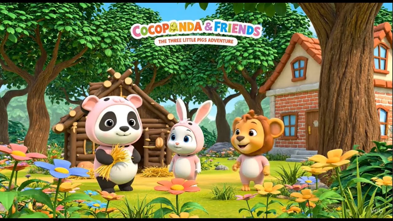 Cocopanda & Friends: 3 Little Pigs Adventure 🐷🐰🦁 | Fun Kids Story - YouTube