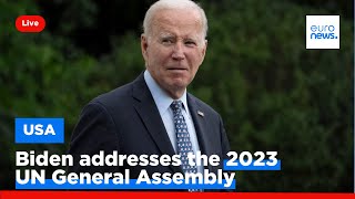 Joe Biden addresses the 2023 United Nations General Assembly