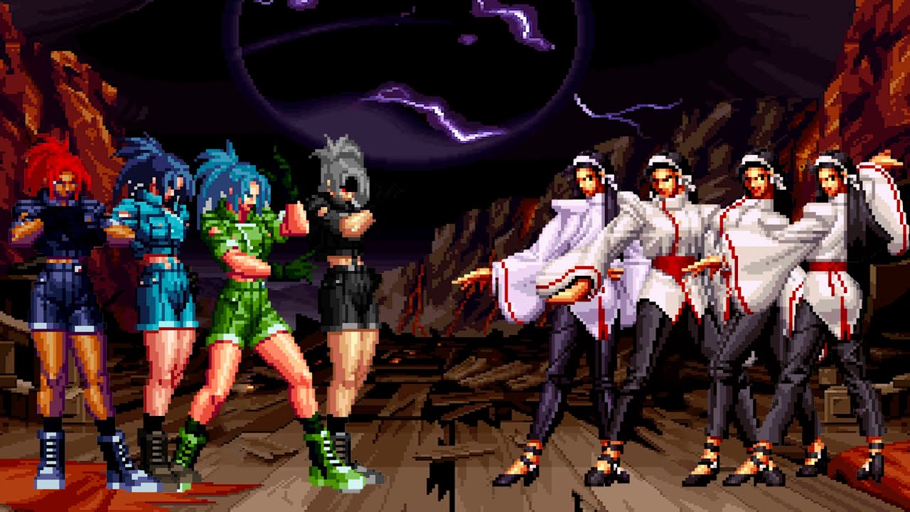 [KOF Mugen] Leona Heidern Team vs Chizuru Kagura Team