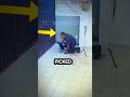 This robber got himself locked in a trap room set up by the store owner 🙀 #shorts