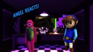 ANGEL REACTS! Barney Tasks - Fnaf