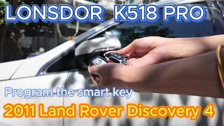 2011 LAND ROVER Discovery 4 Adding Smart Key by K518PRO