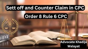 set off and counterclaim in cpc  |order 8 rule 6 of cpc#khadijawalayatadvocate