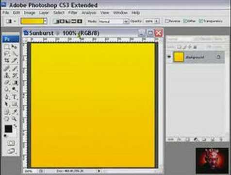 Creating Sunburst in Photoshop