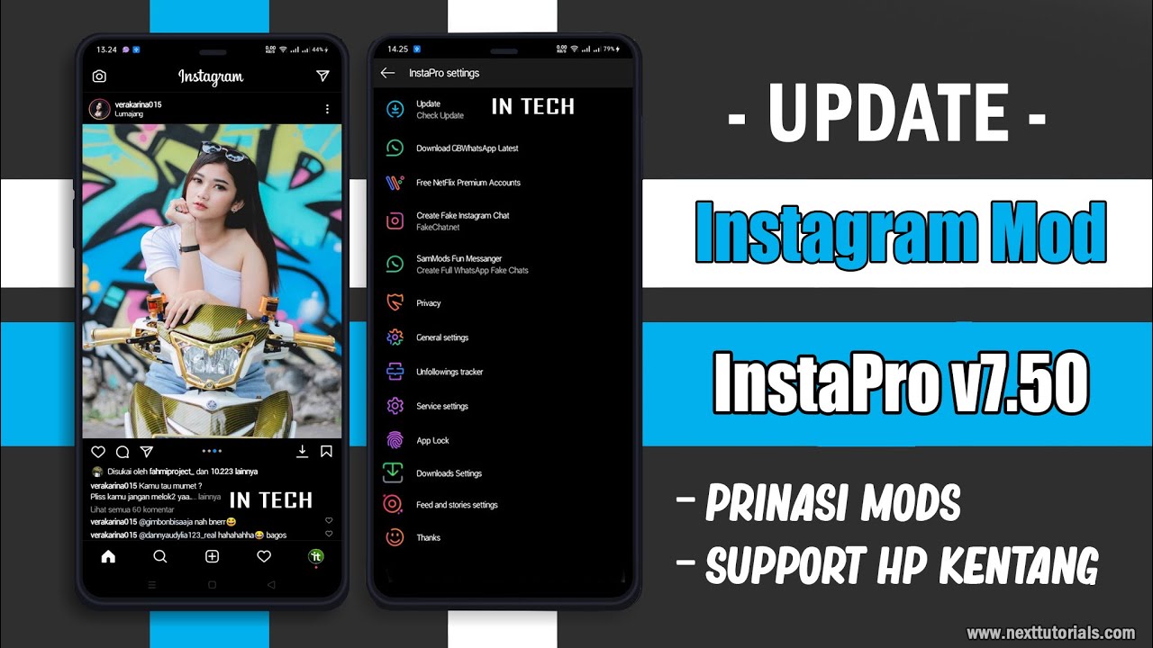 Instagram Mod Terbaru 2021 InstaPro v7.50 Fitur Tracking Unfollow