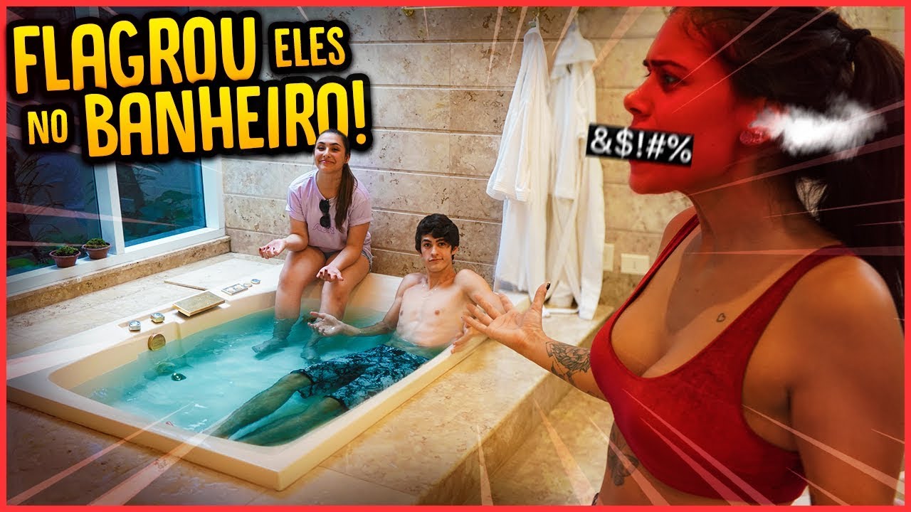 ELA FLAGROU MEU IRMÃO COM A BIBI NA BANHEIRA!! - TROLLANDO CUNHADA [ REZENDE EVIL ]