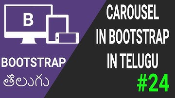Carousel in bootstrap in telugu