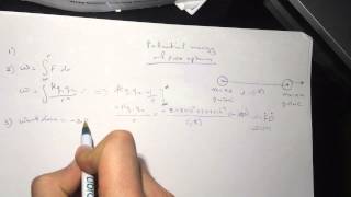 Potential energy of two spheres Smartphysics Solution.