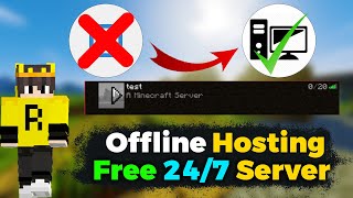 how to make minecraft server 24/7 free | Offline Server || Roiz Gaming