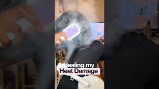 Heat Damage Diaries- Episode 1✨ #naturalhair #type4 #curlyhair #naturalhairstyles #heatdamage