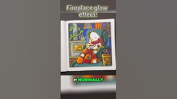 Eenvoudig gloei-effect: gezellige kleurplaat met Ohuhu-markers