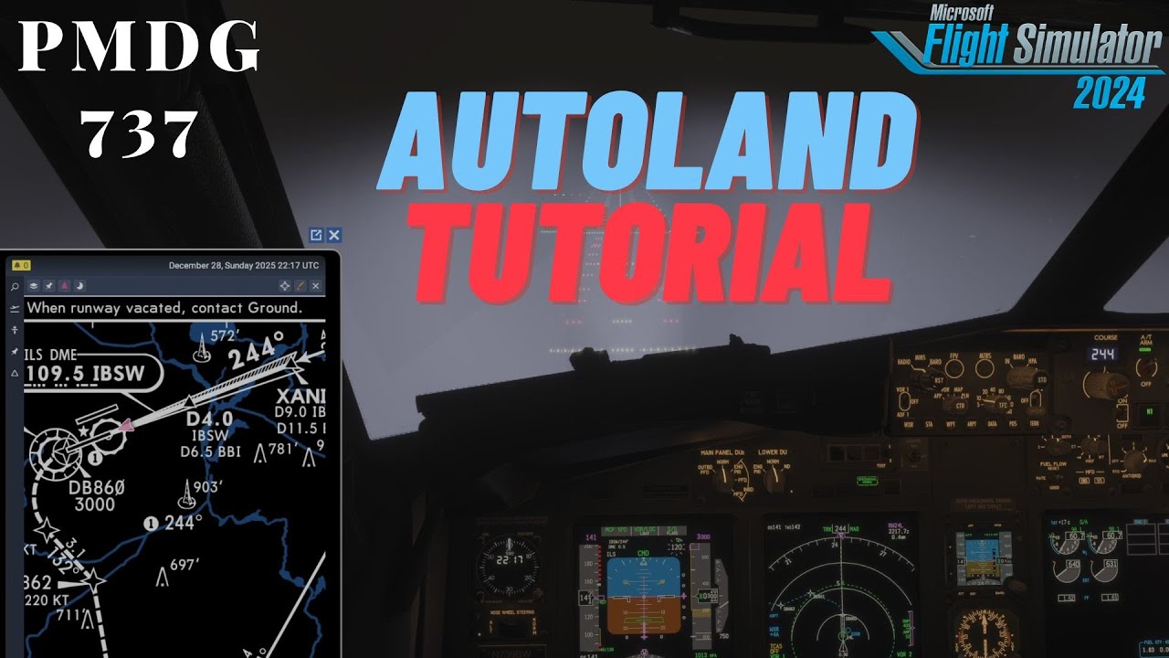 How to AUTOLAND | PMDG 737 | Microsoft Flight Simulator - YouTube