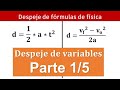 Despeje de frmulas de fsica 1 de 8  parte 1