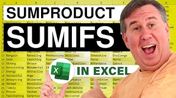 Excel Sum Based on Multiple Conditions with SUMPRODUCT or SUMIFS - Episode 900