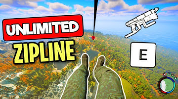 Unlimited Zipline Sons Of The Forest (Tutorial)