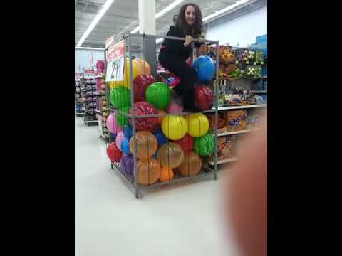 Girl Falls Into Walmart Ballpit [Original Video] - YouTube