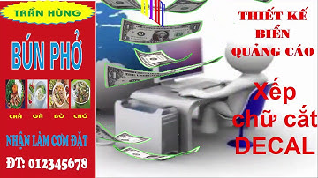 Cắt chữ DECAL- corelDRAW