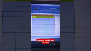 how to hide and unhide data in excel sheet ! #excel#exceltricks #exceltips