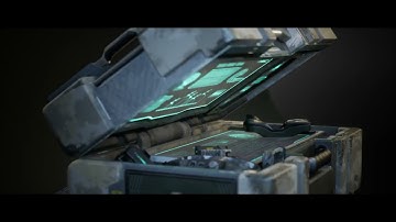 Mid Poly Sci-Fi Command Case in Unreal Engine 5, POM + Defuse Decals
