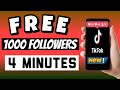 How to get 1000 tiktok followers for free 2024 il get tiktok followers in 4 minutes