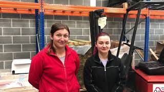 Ladies trained on the forklift trucks - GTR Training Services by GTR Training Services 42 views 4 years ago 1 minute, 57 seconds