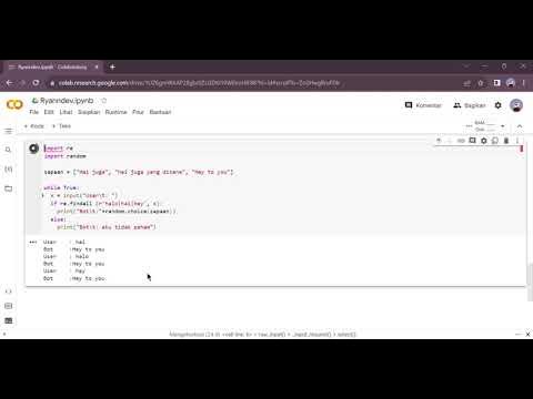 Membuat Chat Bot Sederhana Menggunakan Python | Ekskul AI Tech - YouTube
